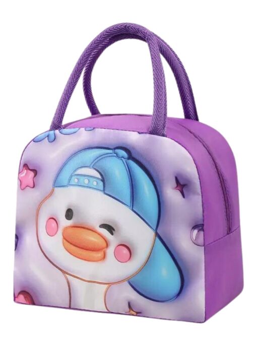 KARDIFF 3D Cartoon Children's Lunch Box Insulation Bag Lovely Large Capacity Portable Lunch Bag, Duck