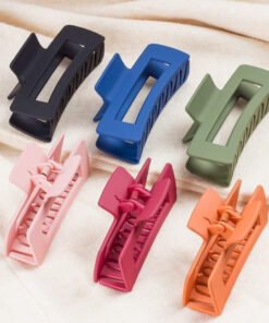6pcs rectangle hair clips for women girls multi color 6 hair jaw original imagt3fshzfbzumm