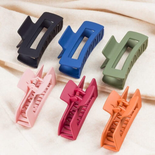 Large Hair Claw Clips Korean Design & Multiicolor Hair Clutchers set (Pack of 6)