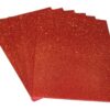 KARDIFF Shining Glitter Sparkle Solid-Color Wrapping Papers for Kids Craft Decoration (10 Sheets in Each Packet), Red 2 71BFAcleHUL