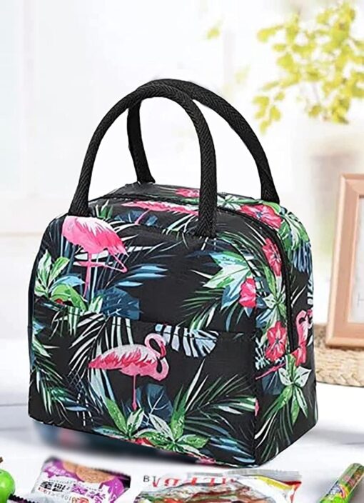 KARDIFF Insulated Lunch Bags for Women Work Student Kids to School Waterproof Thermal Cooler Tote Bag Picnic Organizer Storage Tiffin Box Portable and Reusable (Black Duck)