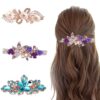 KARDIFF Hair Clips For Women Alloy Rhinestone Hair Pins For Women And Girls Stylish Latest Flare Clips Barrettes Spring Hair Pins Clips Hair Jewelry Accessories Gift For Women Girls - 3 Pcs,Multi 1 71cwfhn5kLL