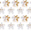 kardiff 18 Piece Korean Style Pearl Hair Clips Large Hair Clips Pins Barrette Hair for Women Girls Fashion Hair Accessories Hair Accessories set white flower