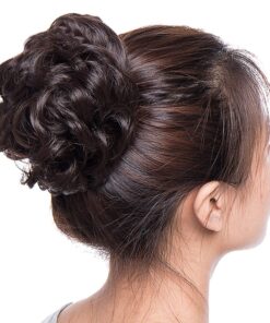 KARDIFF Messy Bun 2Pc Bun Hair Accessories Extension Hair For Women False Hair Messy Bun Scrunchie Hair Artificial Hair Bun For Women Rubber Bands For Women Brown- 2 Pc Pack