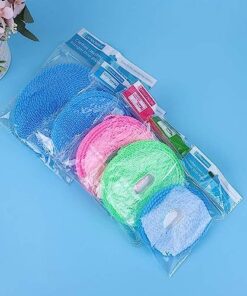 KARDIFF Indoor Nylon Rope with Hooks/Windproof Anti-Slip Clothes/Washing Line Drying/Nylon Clothesline Rope - 5 Meter (Multicolor) 13 drying Rope