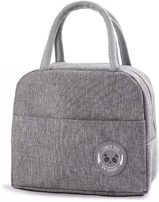 Insulated Lunch Bag for Men Women Kids Boy Girl Smiley Design Tote Lunch Bag
